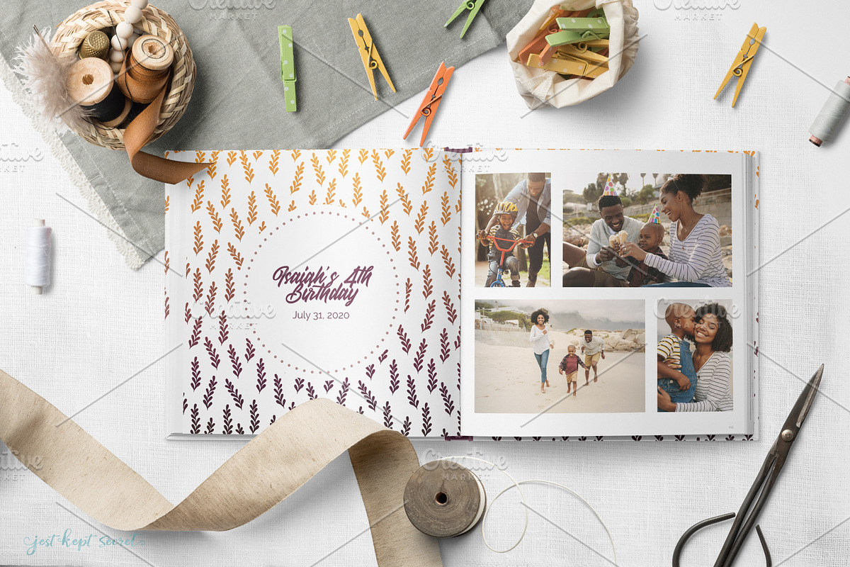 12x12 Family Photobook Template, a Templates & Theme by Jest Kept Secret (Photo 3 of 6)