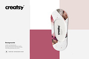 No show Socks Mockup Set, a Product Mockup by creatsy4 (Thumbnail 6 of 8)