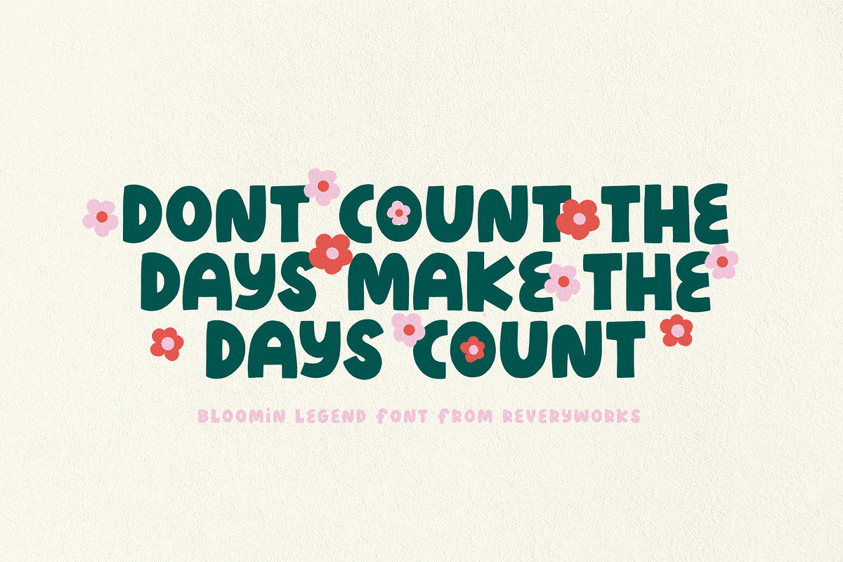 Blooming Legend Layered Font, a Font by ReveryWorks (Photo 9 of 12)