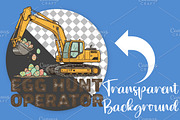Funny Eggs Cavator PNG, an Illustration by Canvas Craft (Thumbnail 2 of 6)