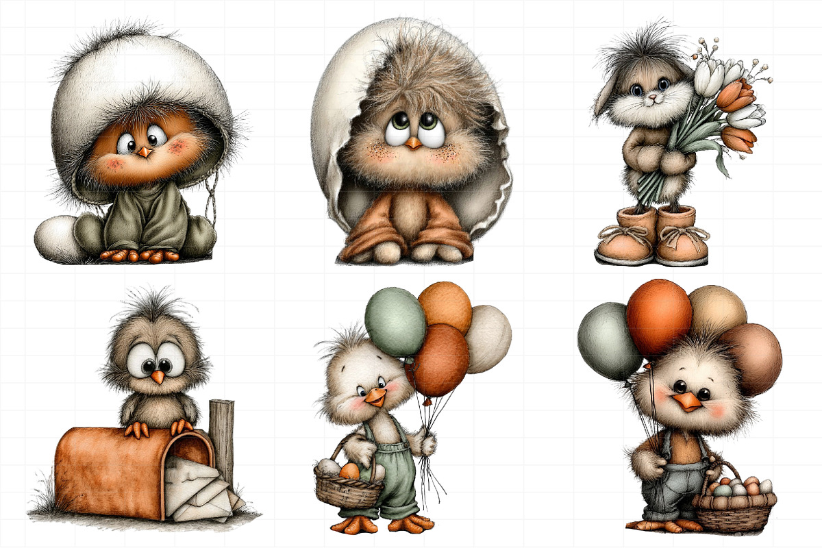 Whimsical Easter Clipart, an Illustration by Daily.Designs (Photo 3 of 8)