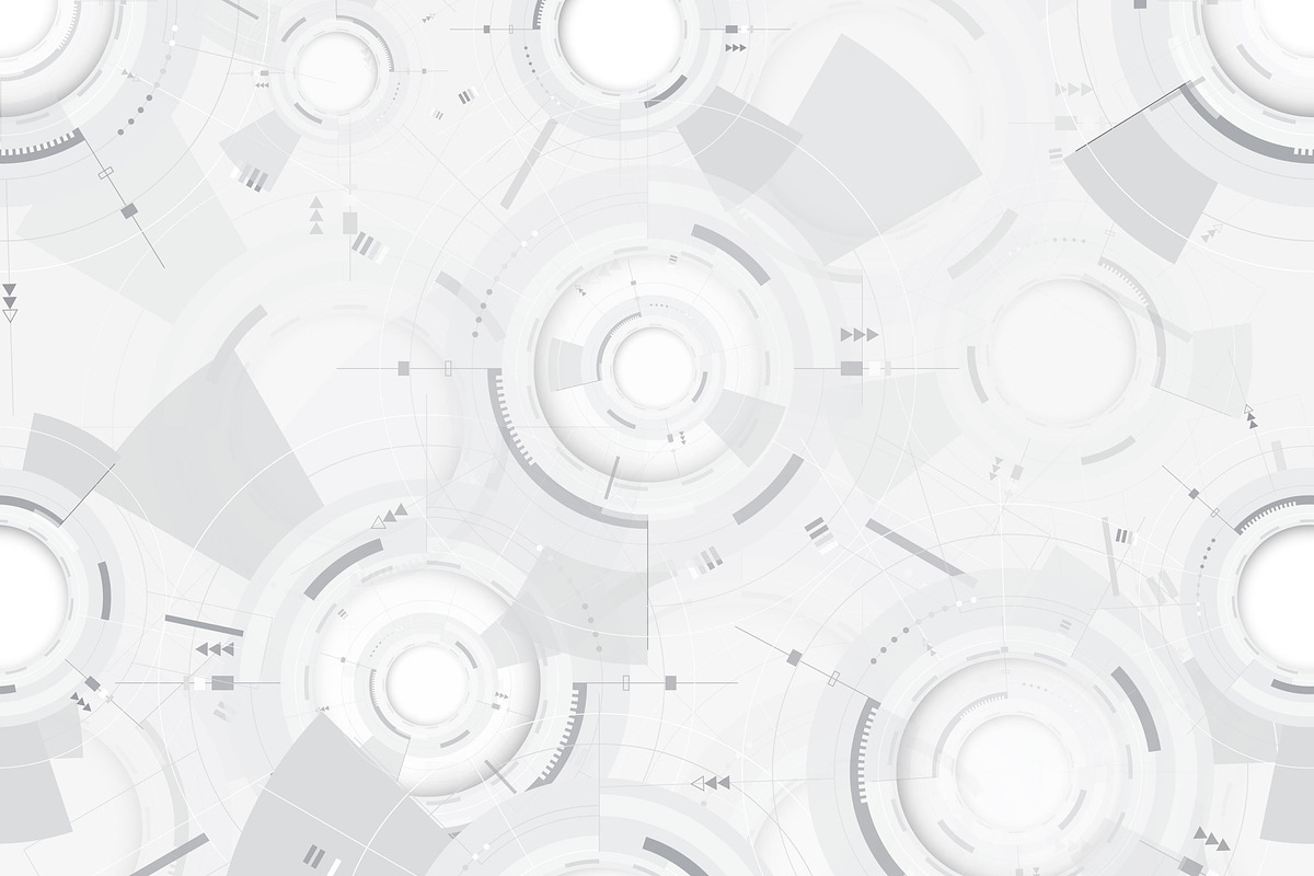 White Technology Background, a Pattern Graphic by AAN Seamless Shop