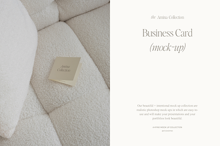 The Amina Collection - Business Card