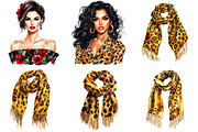 Black Woman Fashion Watercolor, a Seasonal Illustration by CitraGraphics (Thumbnail 2 of 5)