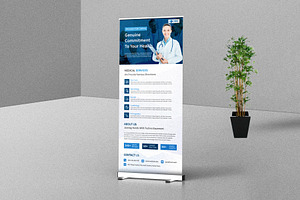Medical Health Care Roll-Up Banner