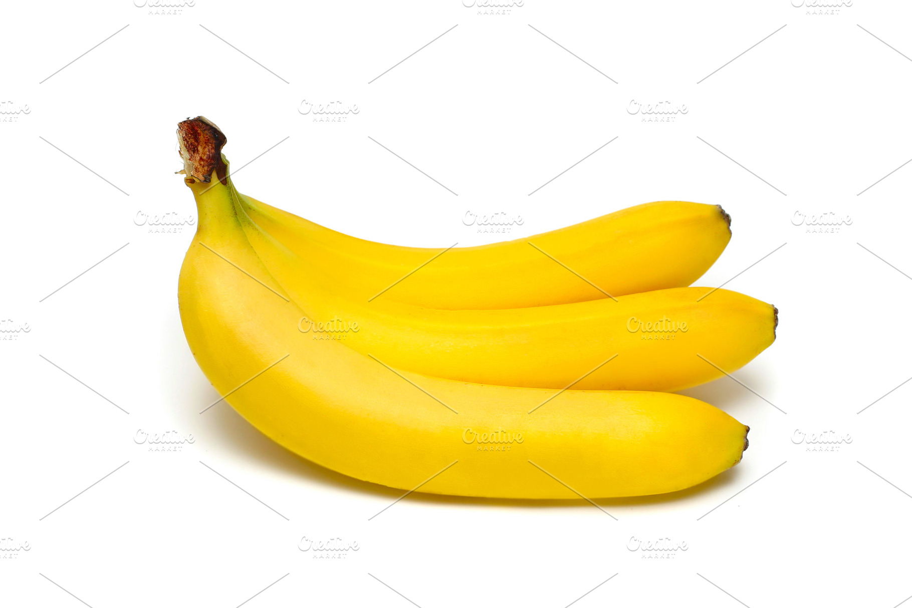 3 bananas isolated, a Photo by saiko3p