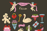 Cute Valentines Day Clipart, an Object Graphic by AnnArt (Thumbnail 4 of 10)
