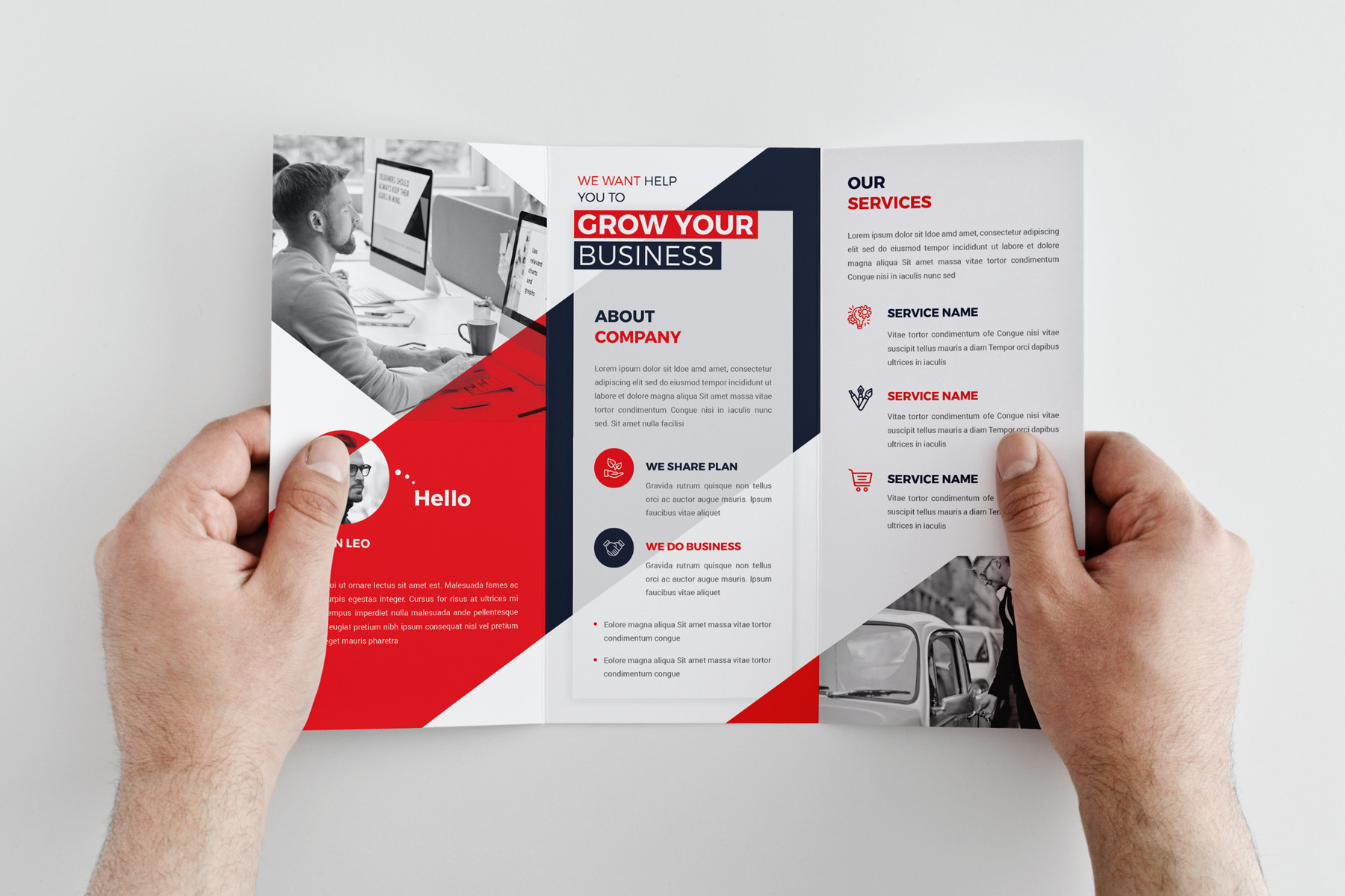 Trifold Brochure, a Brochure Template by OrcShape