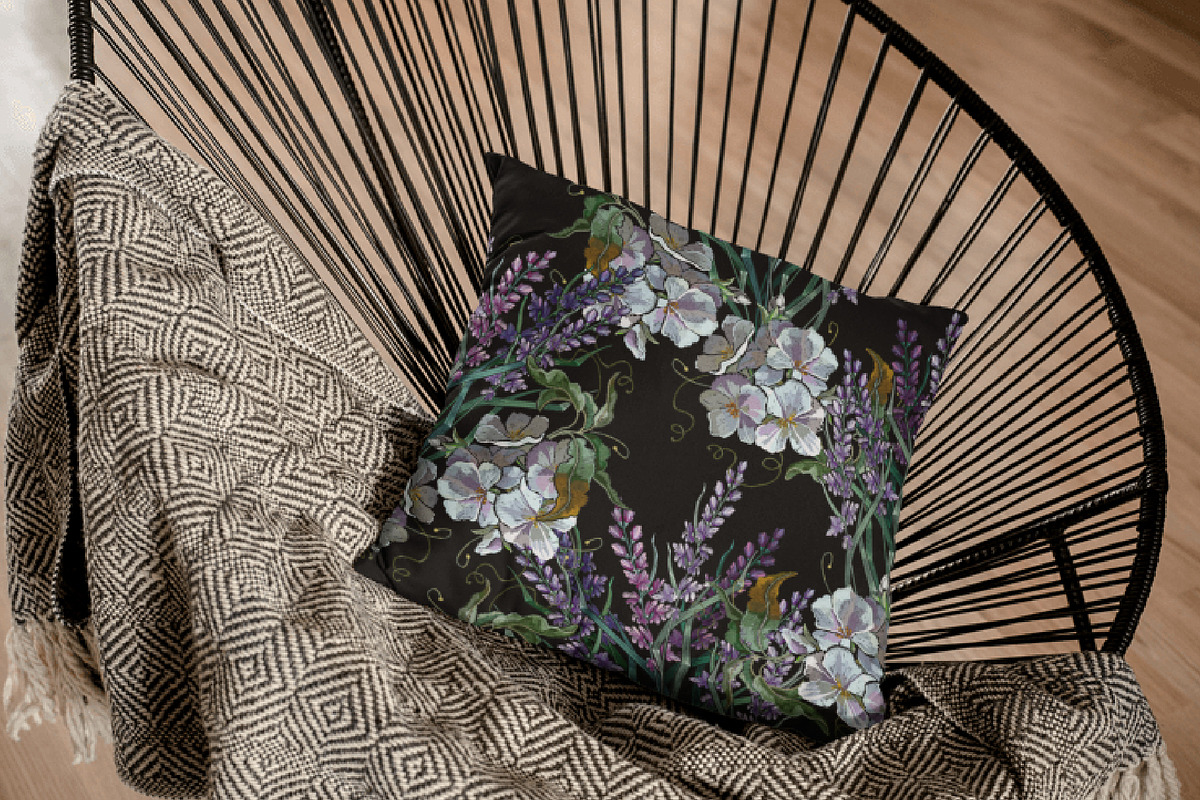 Lavender and summer white flowers, a Pattern Graphic by Matrioshka (Photo 3 of 8)