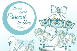 Carousel in blue