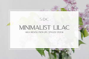 Minimalist Lilac Styled Stock