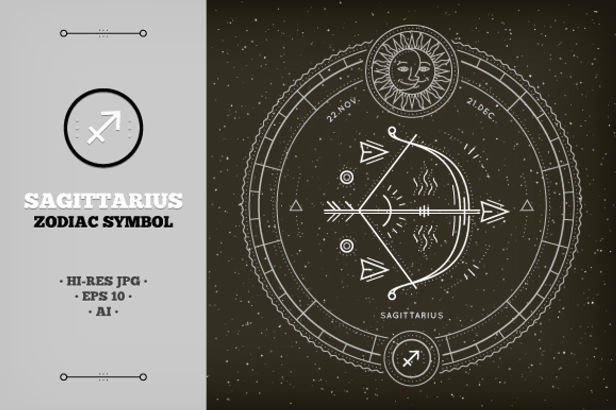 ♐ Sagittarius Zodiac Symbol, an Object Graphic by painterr (Photo 1 of 2)