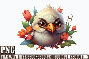 Funny Bird PNG Clipart Bundle