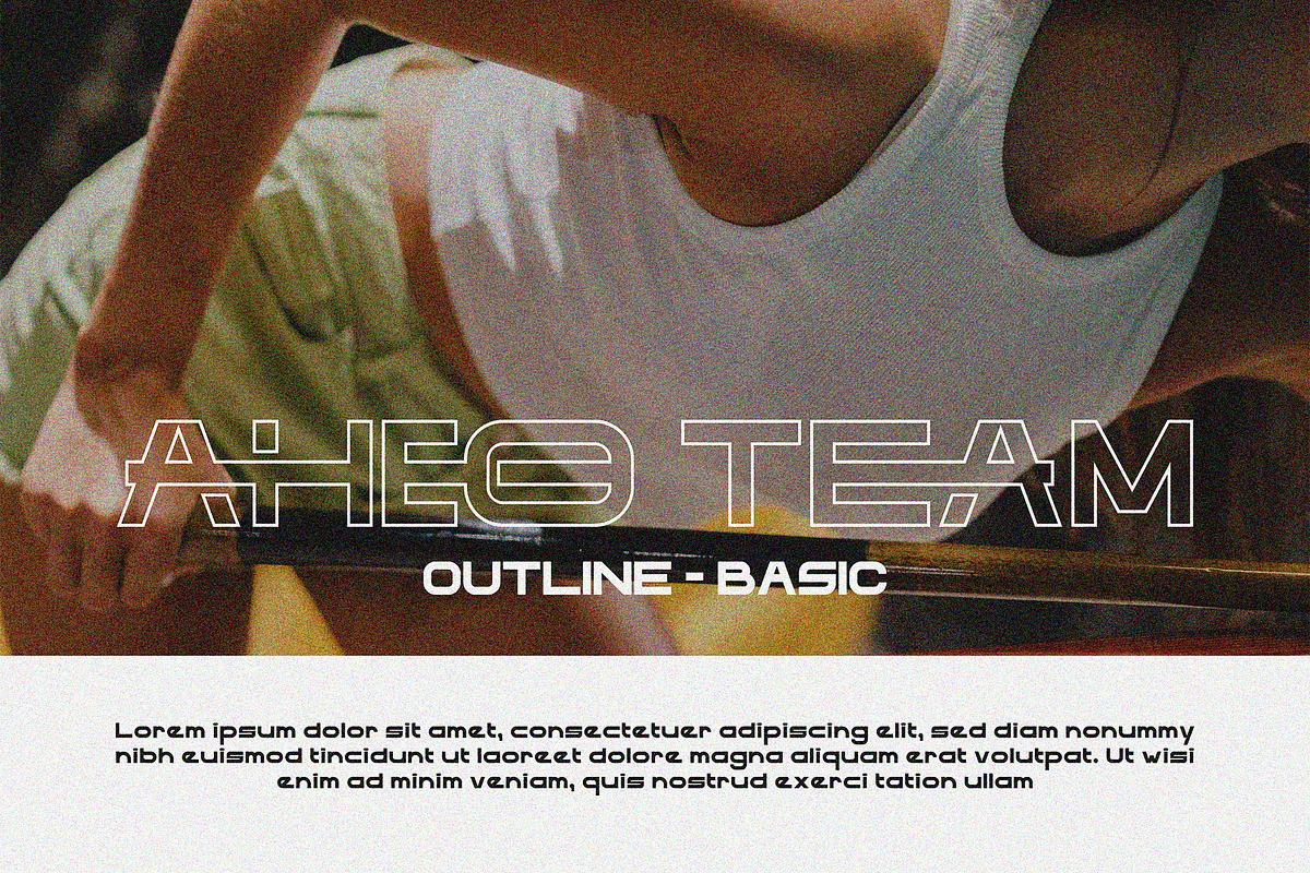 AHEO Modern Sans Wide, a Sans Serif Font by Boril Std (Photo 6 of 10)