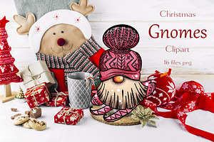 Christmas Gnomes clipart Procreate
