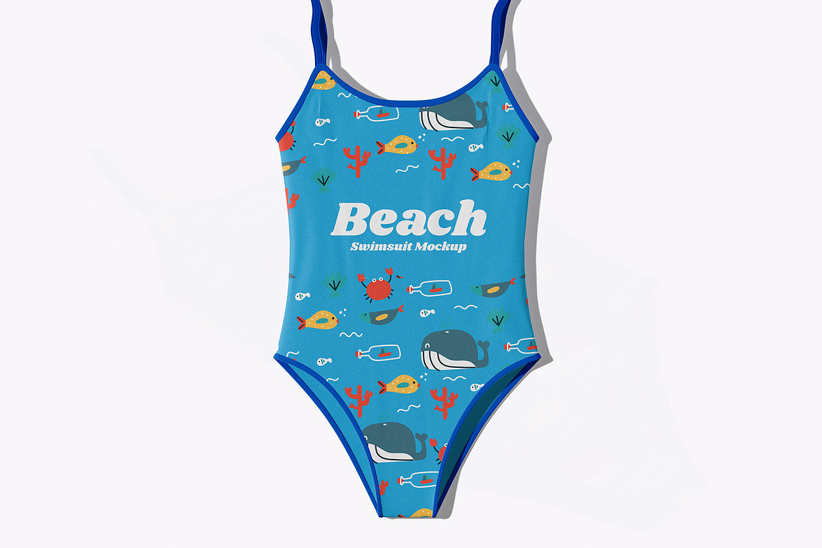 Beach Swimsuit Mockup, a Shirt Mockup by Unerispace (Photo 5 of 5)
