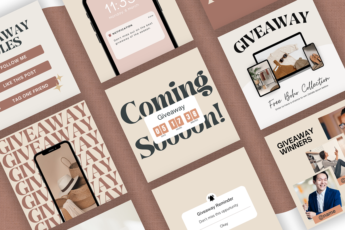 Instagram Giveaway Template preview 7