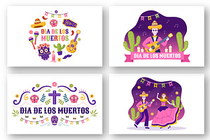 10 Dia De Los Muertos Illustration