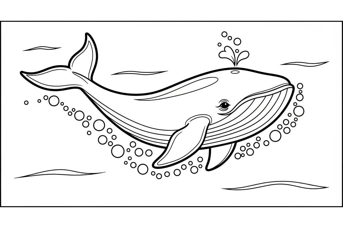 Whale Line Art Vector Bundle, an Illustration by yasushie (Photo 7 of 51)