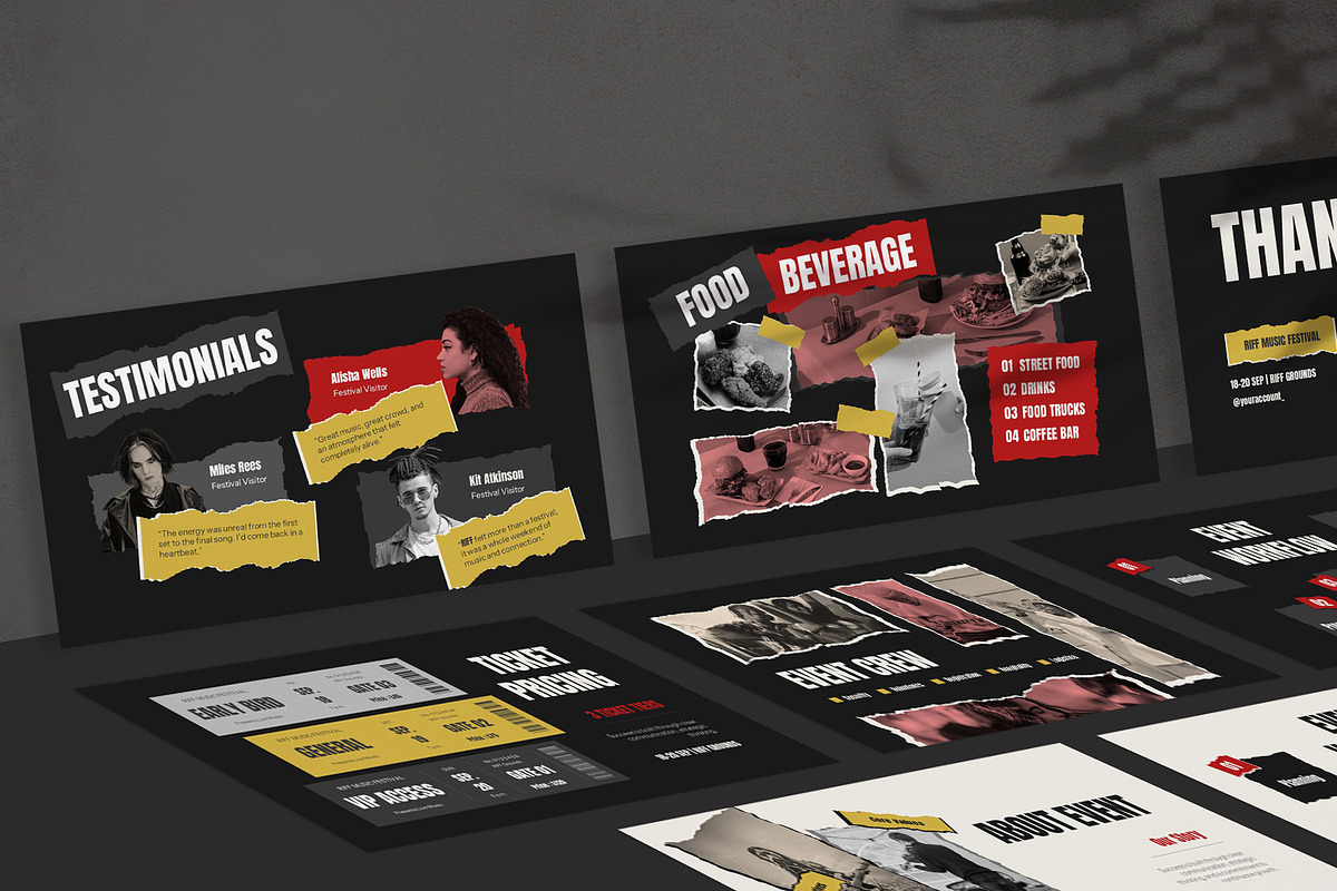 Music Event PowerPoint, a Presentation Template by New Coral Design (Photo 10 of 10)
