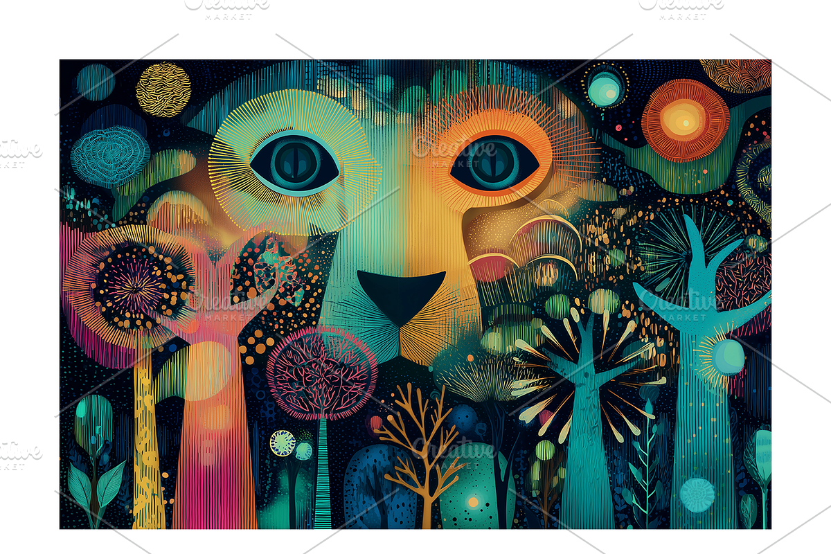 Enod. Enchanted Forest Animal Spirit, an Animal Illustration by milatovar (Photo 19 of 19)