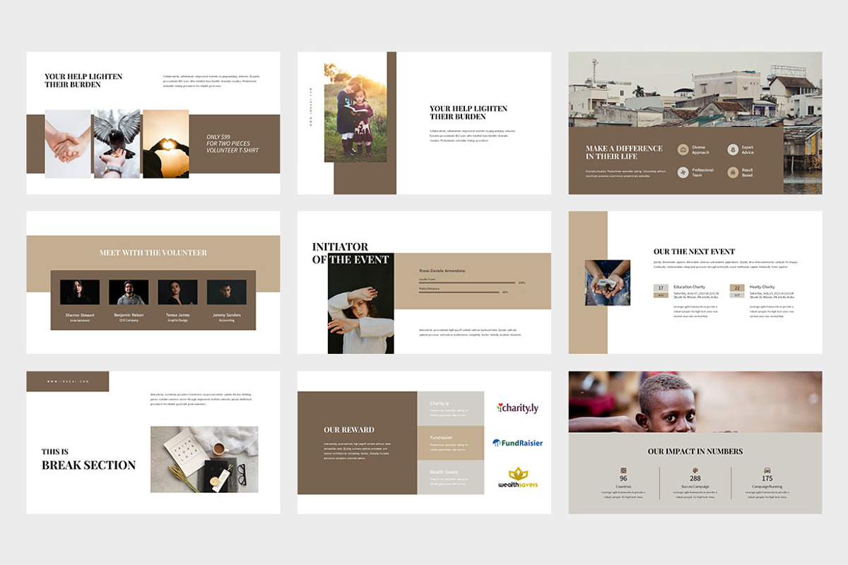 Inagai : Charity Google Slides, a Presentation Template by Punkl Camp (Photo 3 of 9)
