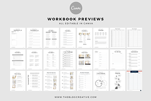 Minimalist Mega Workbook Canva