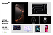 Apple Devices Mockup Bundle, an iPhone Mockup by Renderteam (Thumbnail 1 of 20)