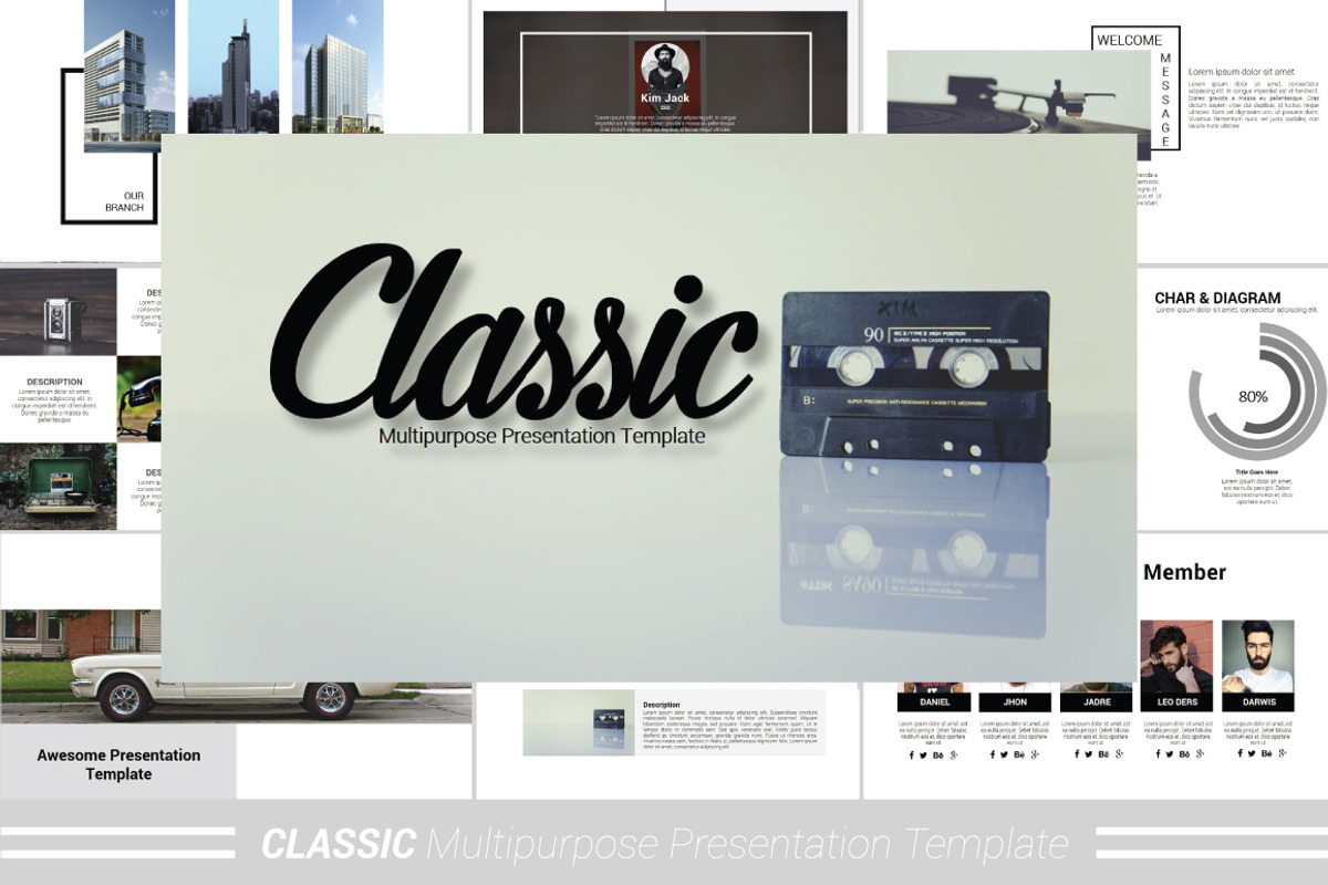 Classic Minimal Keynote Template, a Presentation Template by Presentation Official (Photo 1 of 13)