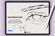 Face Stamp Brushes Procreate, a Brush Add-On by Procreate Market (Thumbnail 3 of 8)