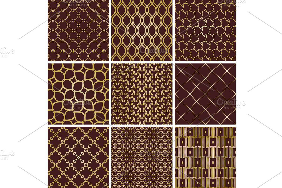 Set of Vector Seamless Backgrounds, a Pattern Graphic by FineArtStudio (Photo 1 of 3)