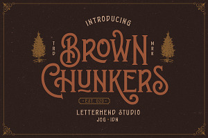 Brown Chunkers - Display Typeface