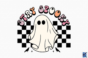 Retro Stay Spooky Svg