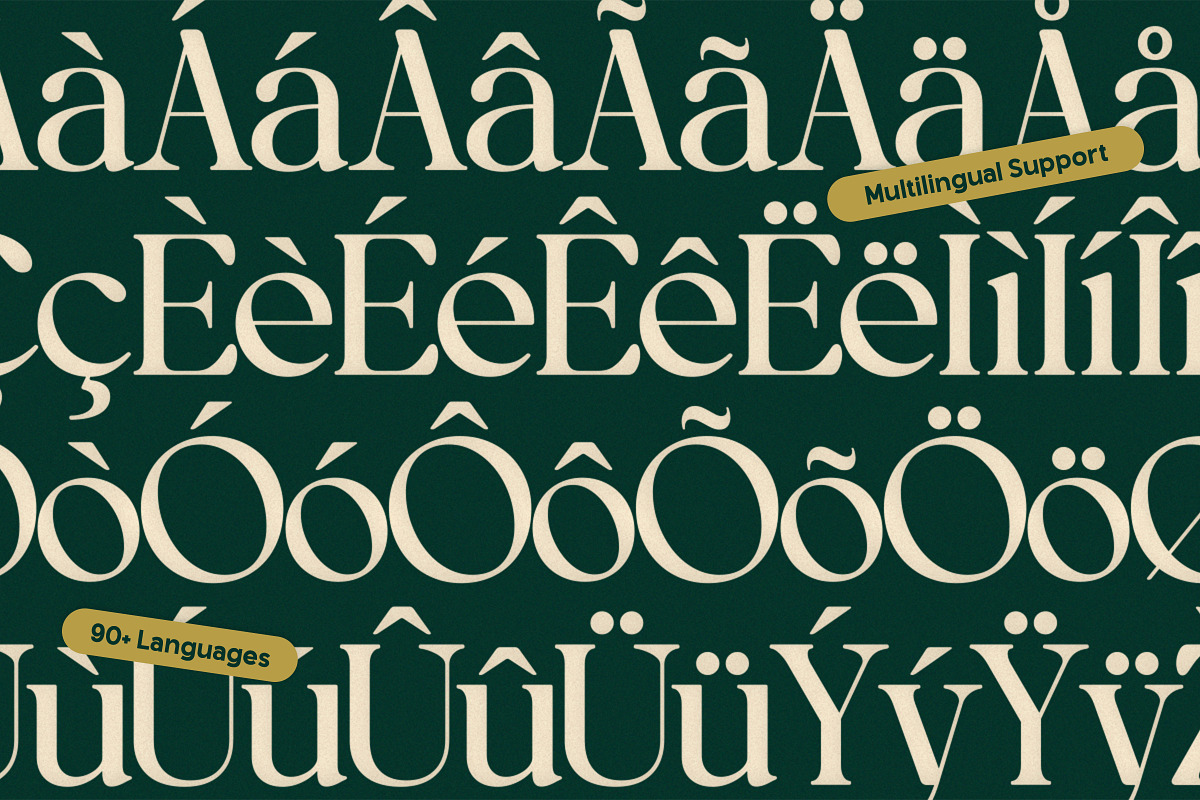 OV Treasure Retro Serif Font Family, a Serif Font by OV Type (Photo 21 of 21)