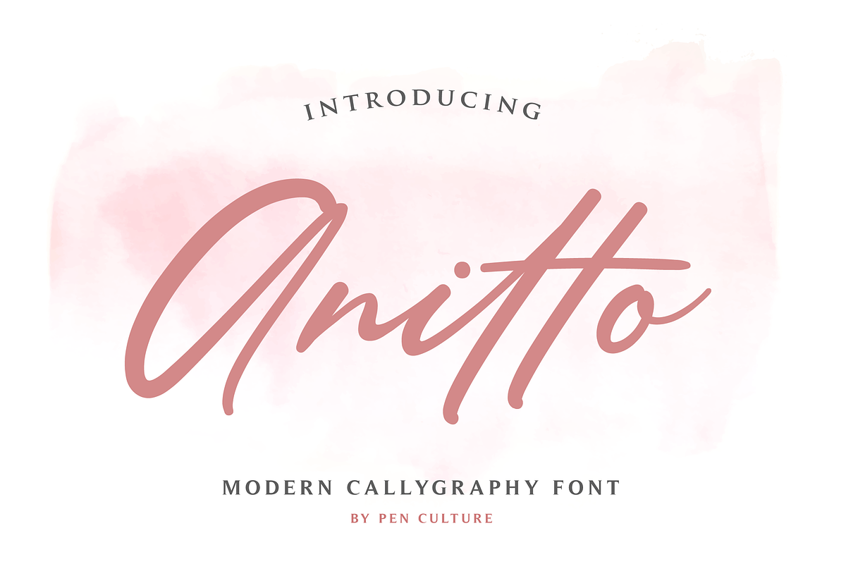 Anitto - Calligraphy Font (30%OFF)