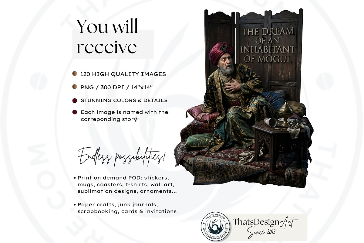 La Fontaine Fables Clipart Set V2, a Decorative Illustration by ThatsDesignArt (Photo 2 of 10)