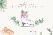 Christmas Watercolor Festive Clipart, an Animal Illustration by January Bloom (Thumbnail 20 of 32)