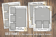 Gold Frames Photo Cards Template PSD, a Card Template by PSD templates and Photos (Thumbnail 4 of 5)