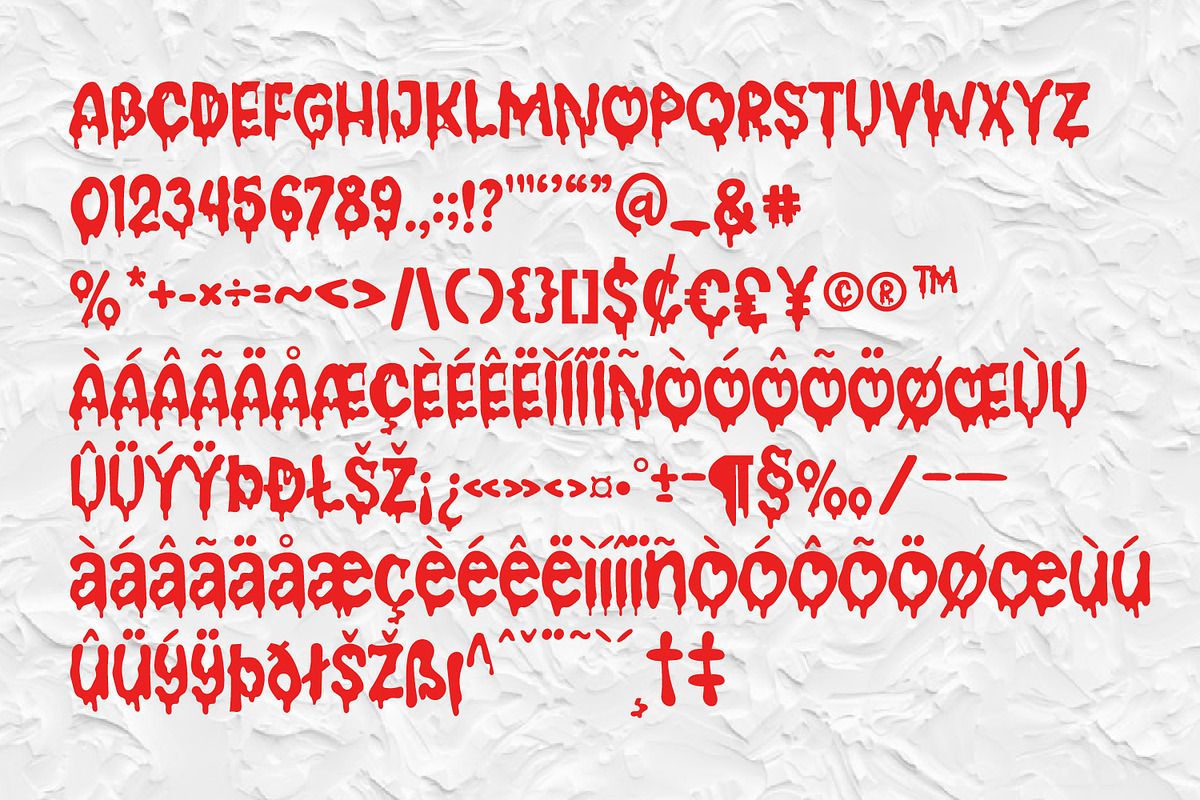 Melting, a Font by Rashdrawn (Photo 3 of 6)