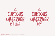 Curious Observer | Regular & Dry, a Sans Serif Font by Ayca Atalay (Thumbnail 7 of 11)