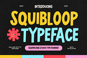 Squibloop, a Sans Serif Font by graphicook (Thumbnail 1 of 10)