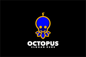Octopus Logo, a Design Template by Bayuktx