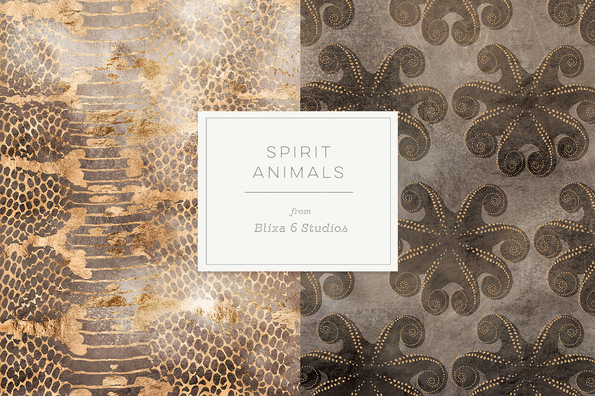 36 Wild Things: Golden Animal Prints, a Pattern Graphic by Blixa 6 Studios (Photo 5 of 10)