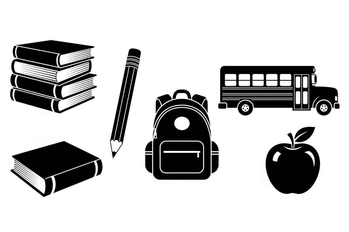 Back To School Silhouette Bundle, an Illustration by Designer_Momina (Photo 45 of 51)