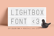 Lightbox Color Font, a Sans Serif Font by Anugraha Design (Thumbnail 1 of 7)