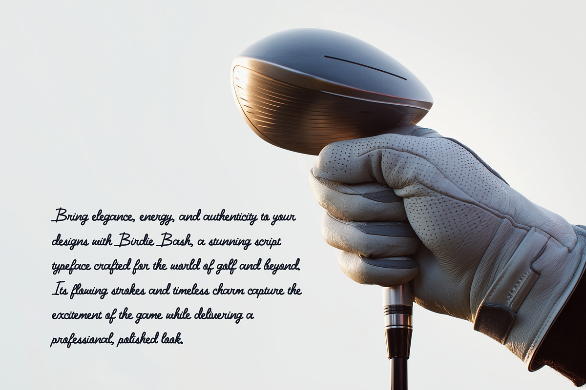 Birdie Bash - Script Golf Typeface, a Script Font by HipFonts (Photo 3 of 9)