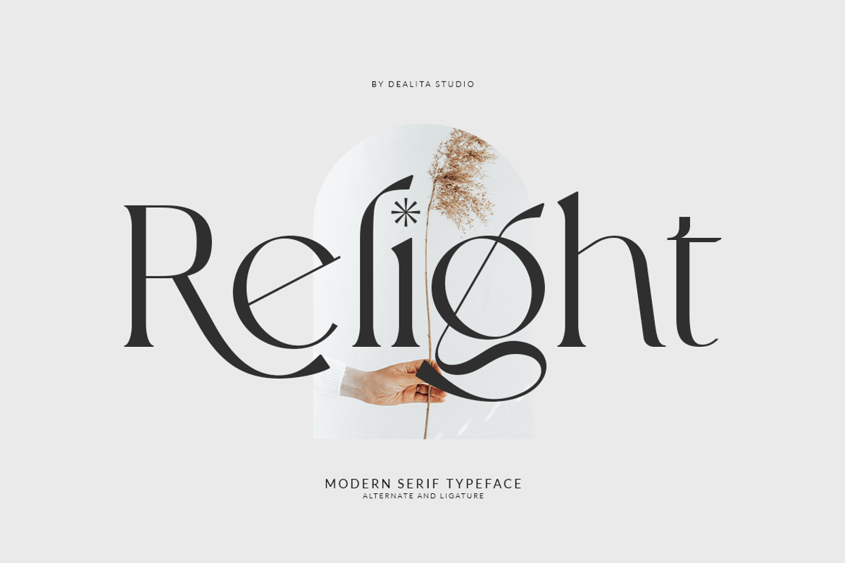 Relight - Modren Serif, a Serif Font by dealitastudio (Photo 1 of 11)