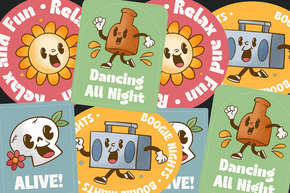 Magot Groovy Retro Display Font, a Sans Serif Font by timelesstype.co (Photo 9 of 20)