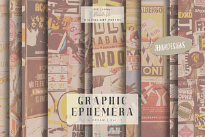 Graphic Ephemera Textures Vol. 1-3