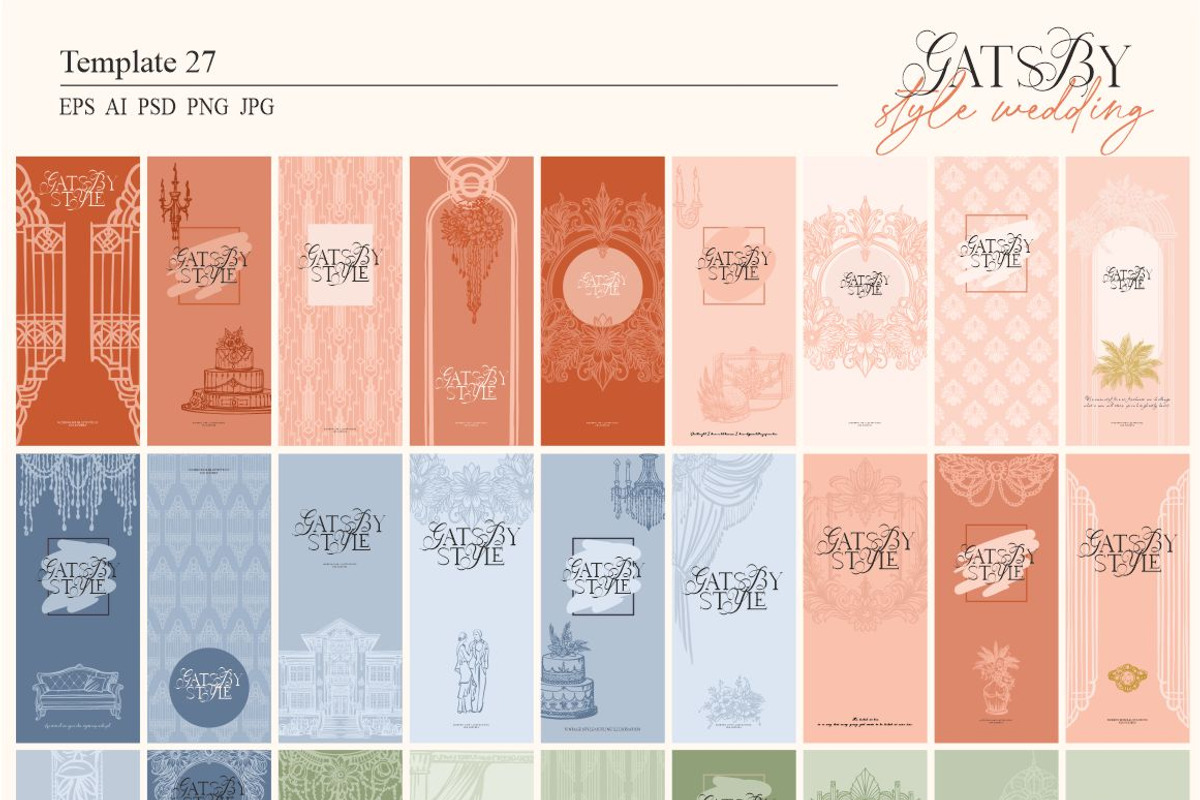 Gatsby-style wedding, an Object Graphic by Collection by VY (Photo 2 of 18)